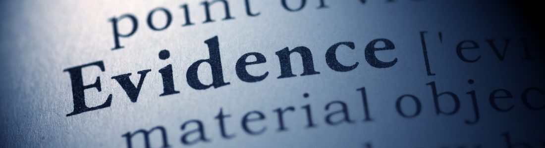 Evidence dictionary definition