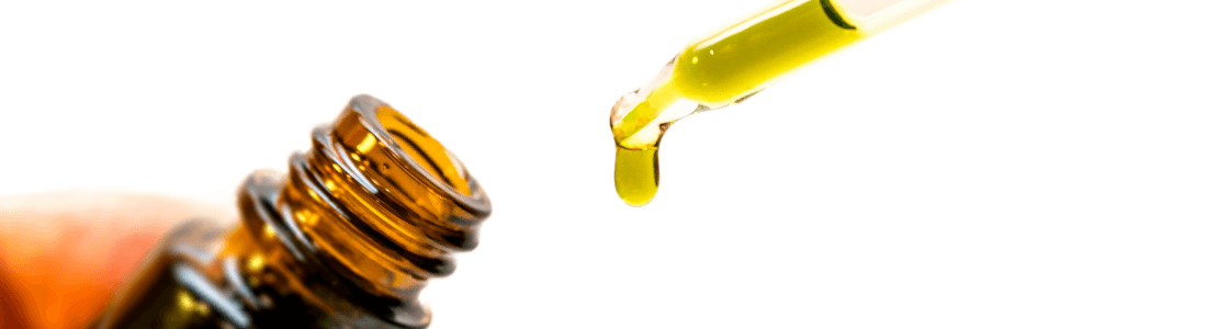 Pipette of cannabis oil