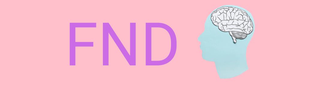 The acronym FND for Functional Neurological Disorder and a brain suggesting chronic pain